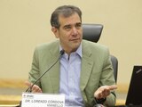 El presidente del Instituto Nacional Electoral (INE), Lorenzo Córdova.