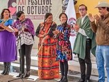 Presentan muestras de la cultura de Baja California en Los Pinos.