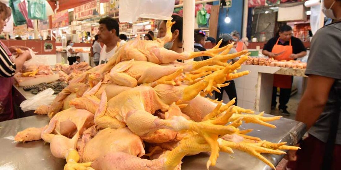 El pollo fue uno de los productos alimenticios que experimento alza