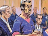 Nicolás Maduro y Cilia Flores durante comparecencia ante tribunal en Manhattan