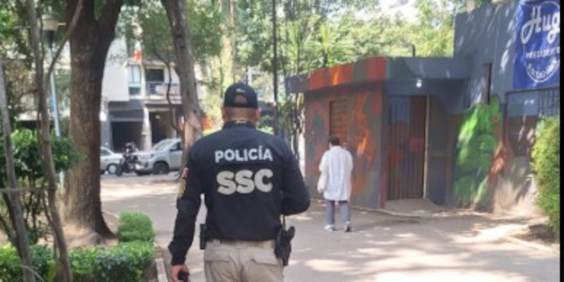 Agente de la SSC en la Ciudad de México.