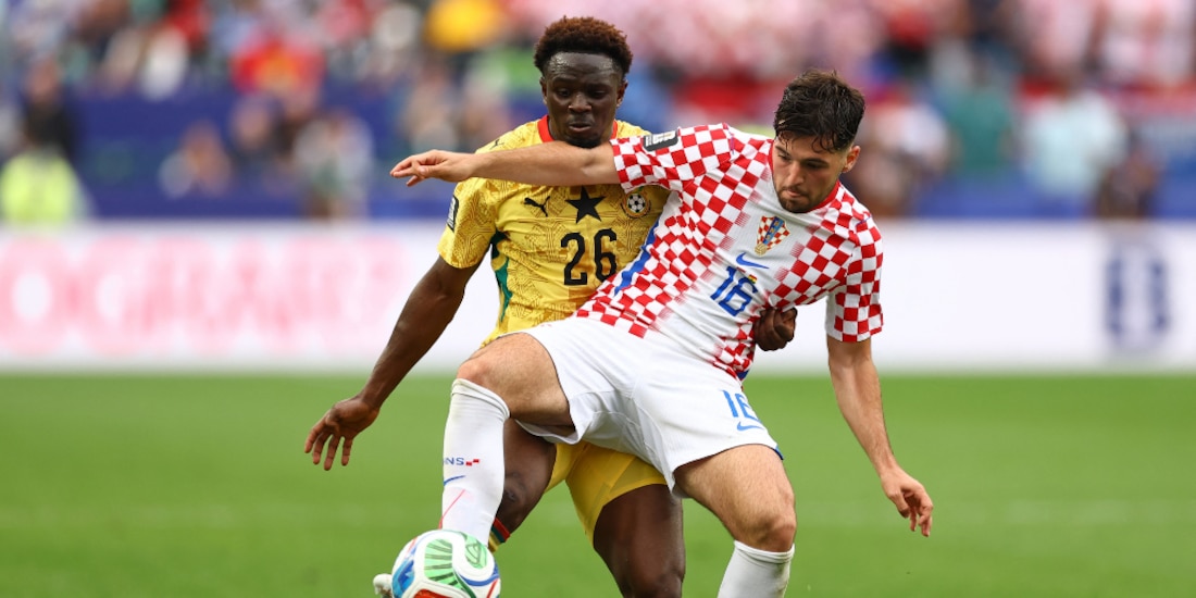 Croacia y Ghana igualan a un gol.