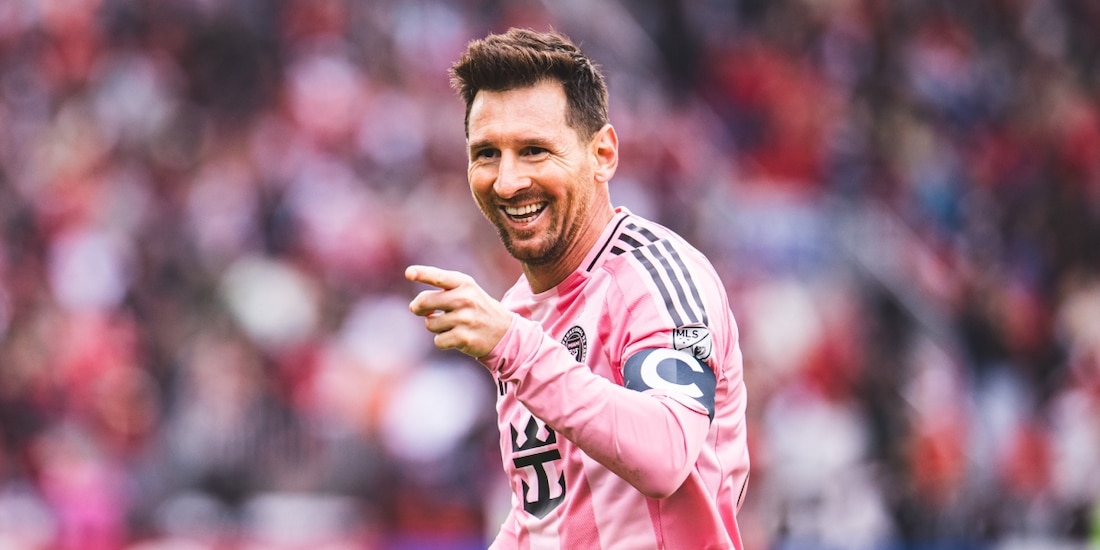 Lionel Messi celebra un gol ante el Toronto FC en la MLS