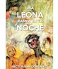 Una leona rampa en la noche