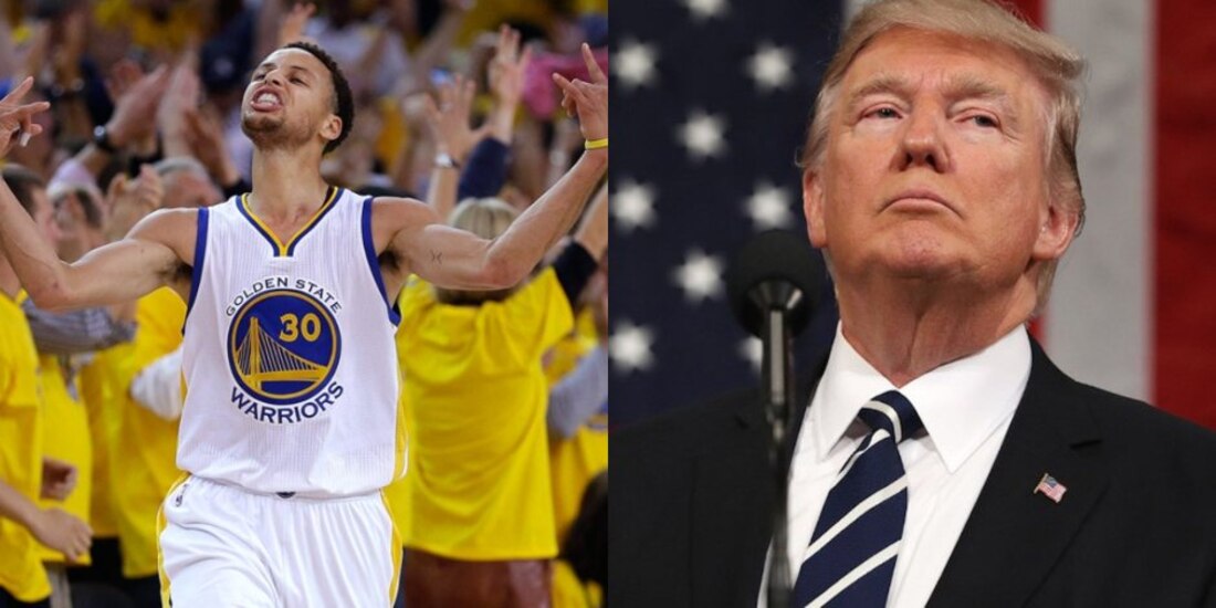 La estrella de los Warriors le mandó un mensaje a Trump.