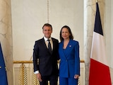 Emmanuel Macron recibió a María Corina Machado en el Palacio del Elíseo.
