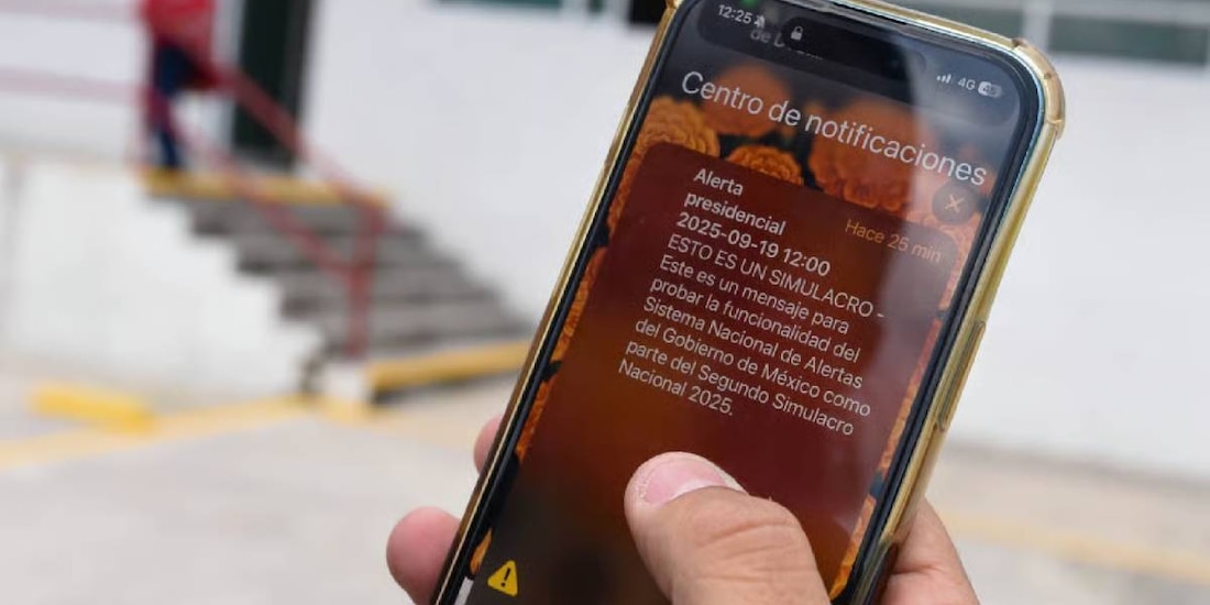 La alarma llegará a celulares con la leyenda "Esto es un simulacro"