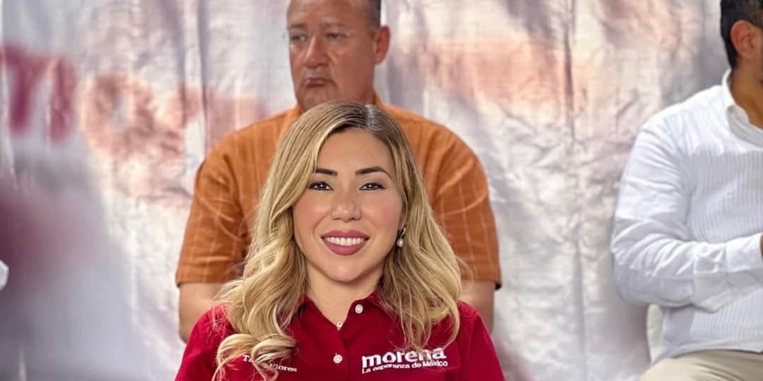 La exedil, en una asamblea de Morena el pasado 1 de octubre.