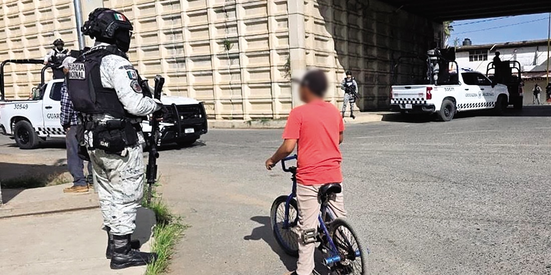 Puente en Pozo de Gamboa donde cinco cuerpos fueron colgados el sábado.