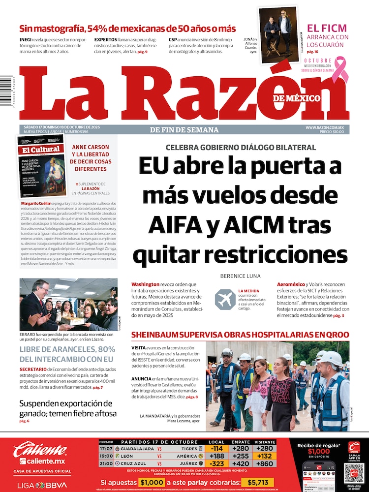 La Razón 17 Octubre 2026