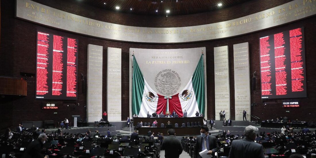 Sesión en la Cámara de Diputados.