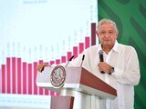 Andrés Manuel López Obrador, presidente de México, en conferencia desde Baja California Sur.