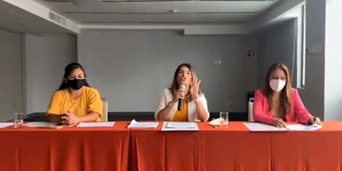 Conferencia donde militante panista acusa a su partido y al IECM de violar la paridad de género" en candidaturas a alcaldías