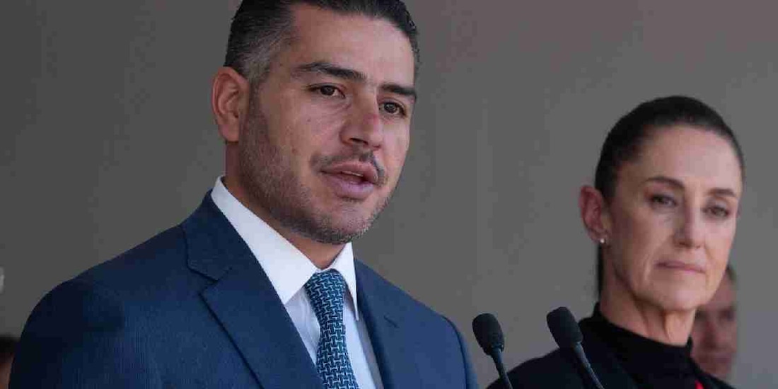 Omar García Harfuch junto a la Presidenta Claudia Sheinbaum en imagen de archivo.