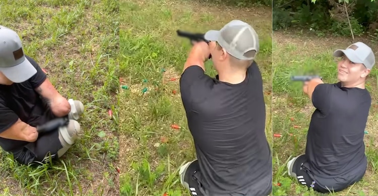 Video de Dayton James Webber disparando