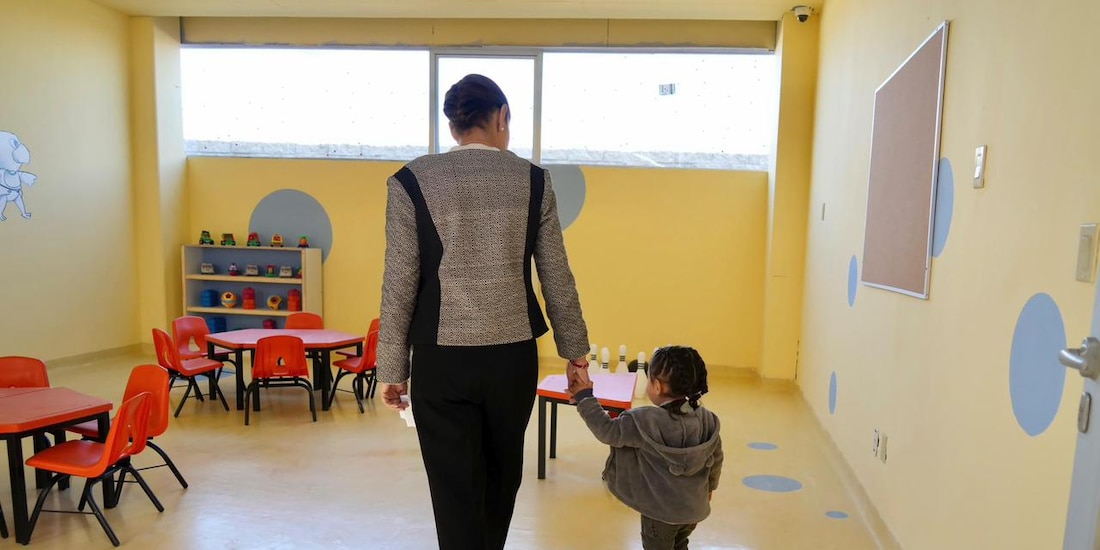 Presidenta supervisa avances en el CECI en Paraje de Oriente, Ciudad Juárez.