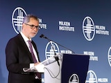 Édgar Amador Zamora, titular de la SHCP, ayer, durante su participación en el Simposio de Milken Institute.
