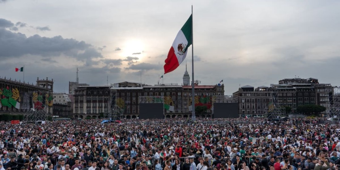 Así luce el Zócalo capitalino