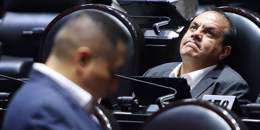 Cuauhtémoc Blanco, en la sesión del 1 de abril en San Lázaro.