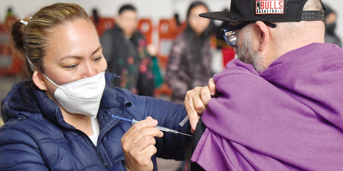 Aspecto de la campaña de vacunación realizada en diciembre pasado.