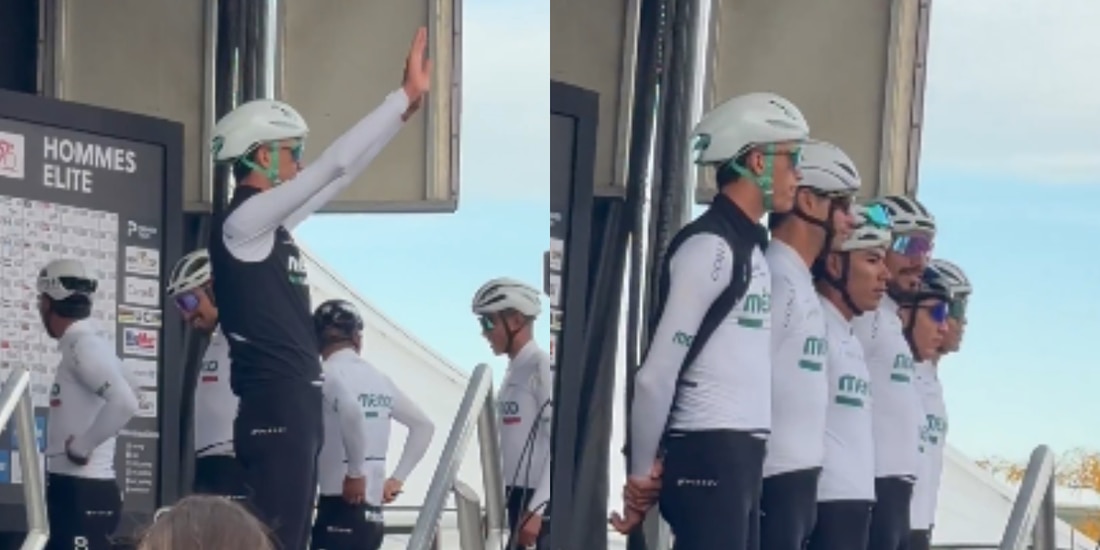 Isaac del Toro recibió una gran ovación antes de la última prueba del Mundial de Ciclismo en Montreal, Canadá.