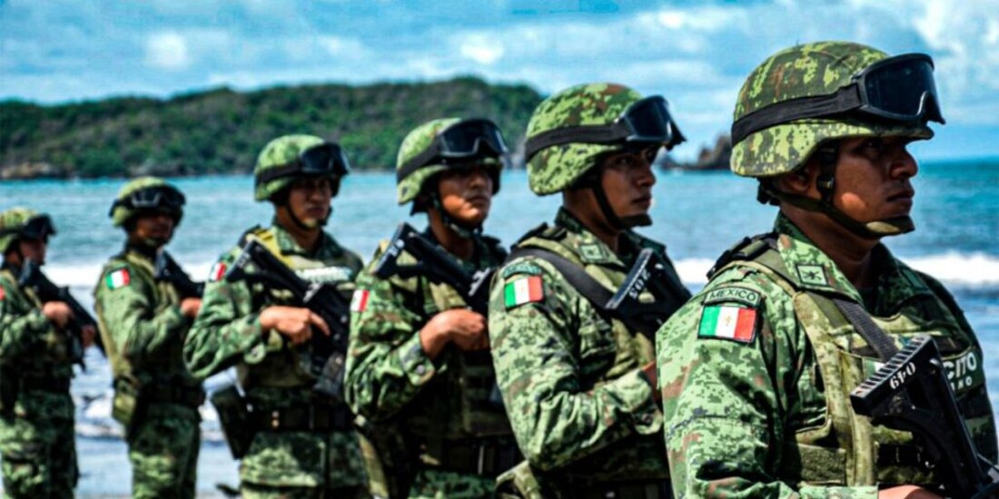 Integrantes del Ejército mexicano.