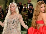 Sahkira y Karol G hacen su debut en la MET Gala 2024.