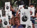 Protesta contra el fracking en CDMX