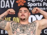 Andy Ruiz durante una ceremonia de pesaje en 2019.