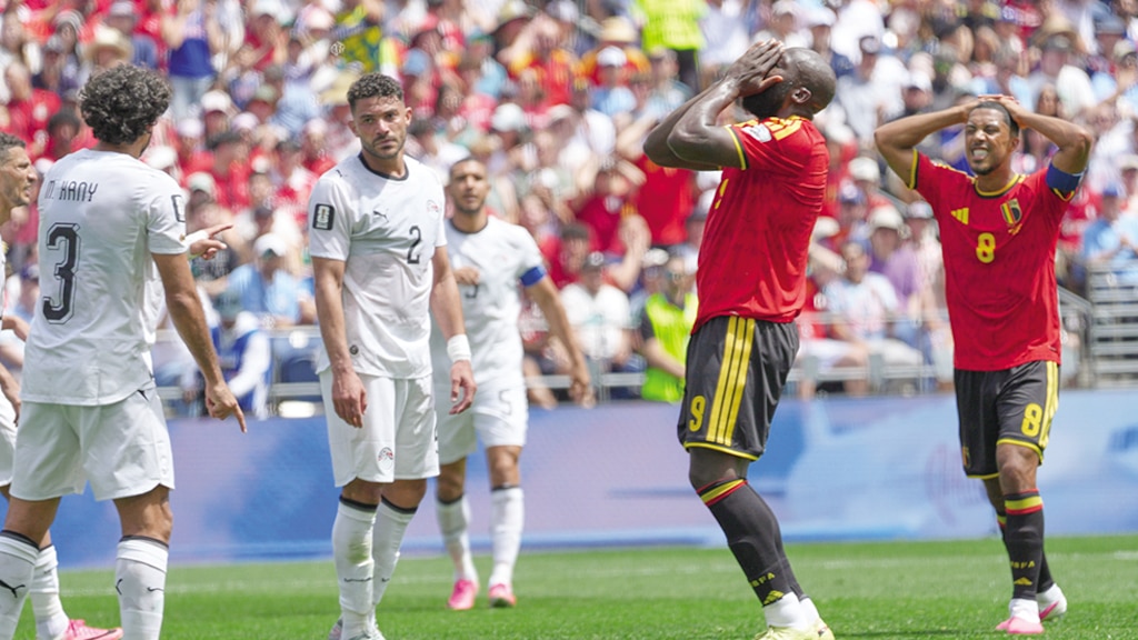 ROMELU LUKAKU lamenta una falla contra Irán, el domingo pasado.