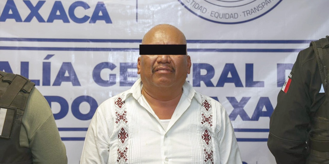 EL FUNCIONARIO, al ser presentado ayer por la fiscalía.