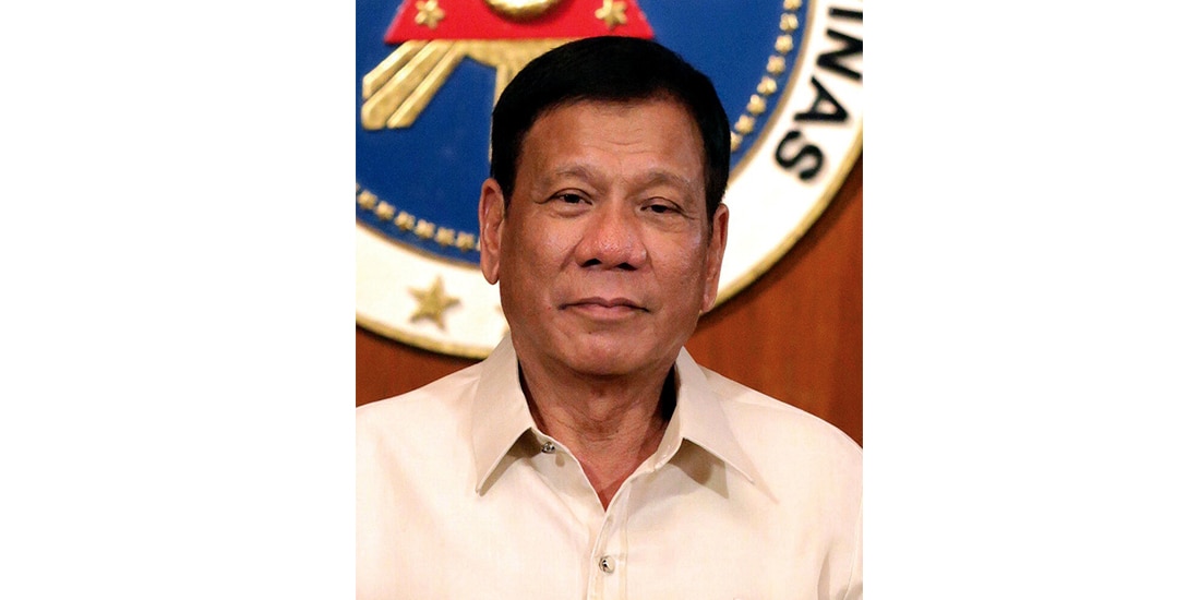 Rodrigo Duterte Roa, político y abogado filipino, quien ocupó el cargo de presidente de Filipinas de 2016 a 2022