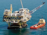 Una plataforma petrolífera en el golfo de México, en una foto de archivo.