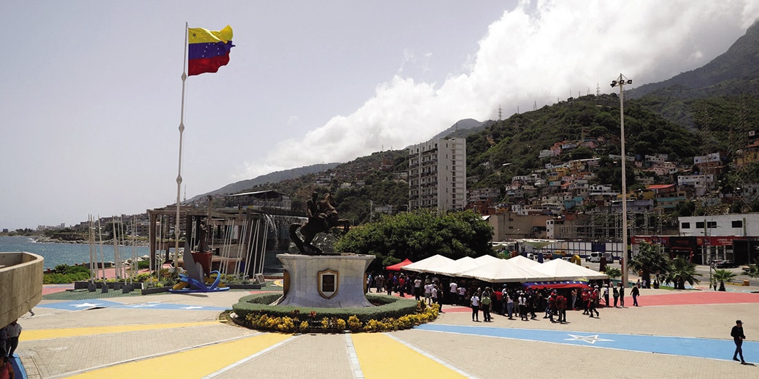 Reclutamiento a nivel nacional en La Guaira, Venezuela, el 30 de agosto.