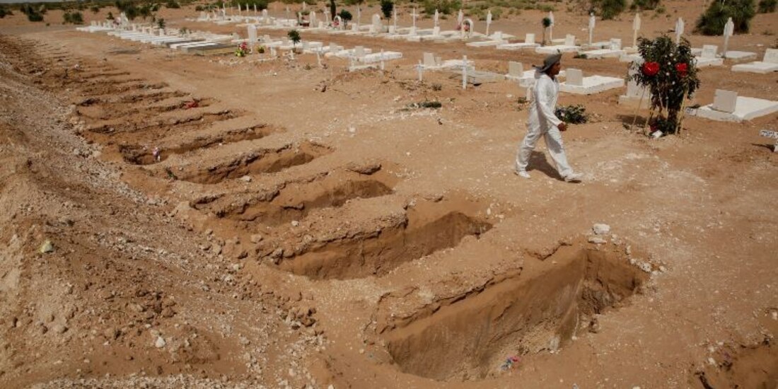 Cuerpos enterrados en México.