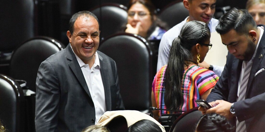 Cuauhtémoc Blanco, este martes en la Cámara de Diputados.