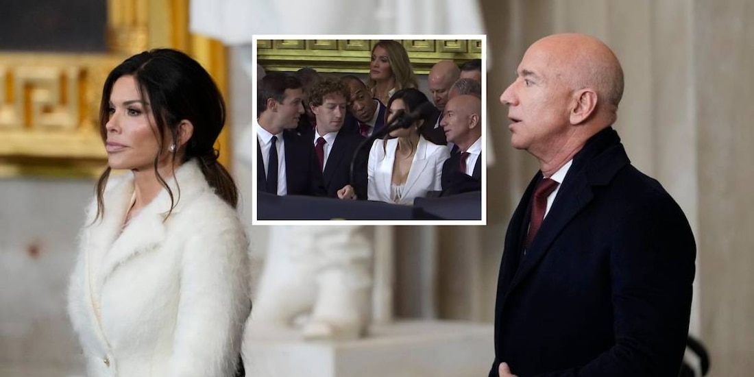 Lauren Sánchez se roba la mirada de Mark Zuckerberg en toma de posesión de Trump