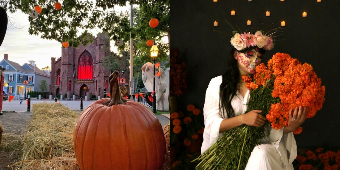 los mejores destinos para celebrar Halloween y Día de Muertos en octubre.