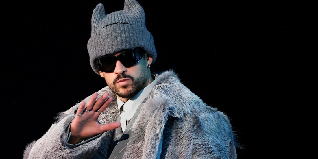 Bad Bunny en la conferencia de prensa previo al Super Bowl 2026