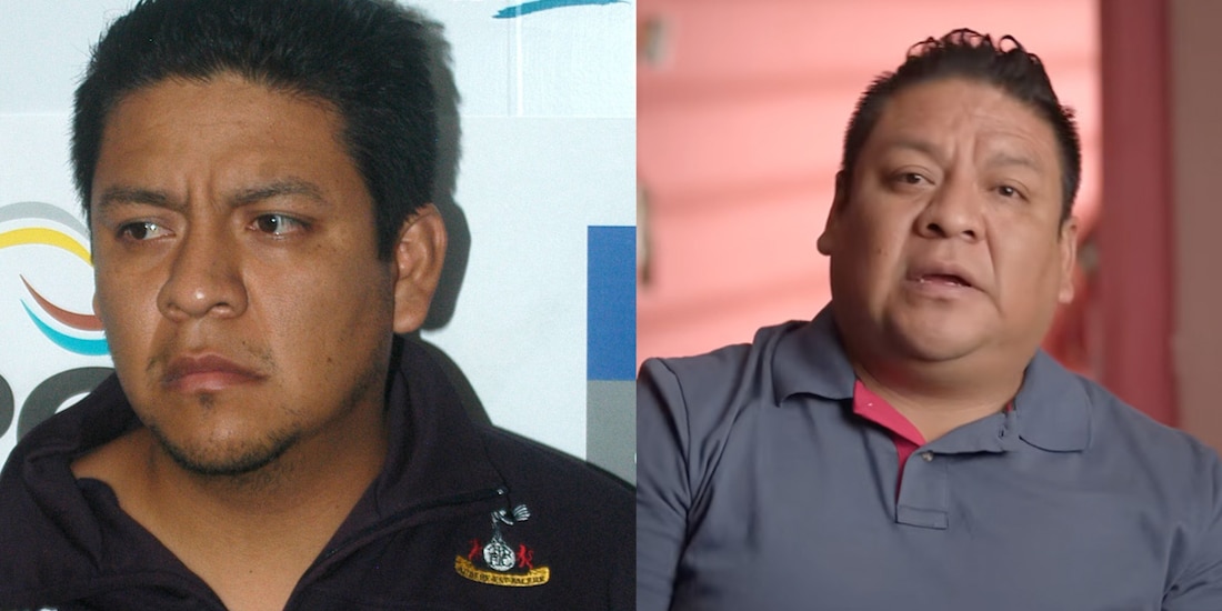 Antes y después Arturo Calderón Gamiño, esposo de Alejandra Marín