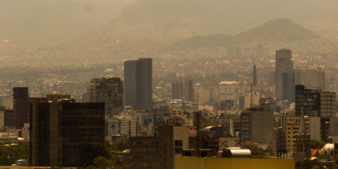 Se reporta "mala" calidad del aire en el Valle de México.