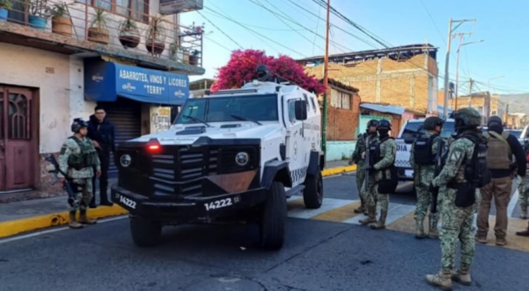 En este vehículo fue transportado Jesús Rivera, Don Chuy, luego de su detención en el centro de Michoacán.