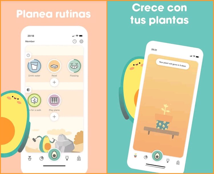 Con Avocation puedes darle seguimiento a tus hábitos