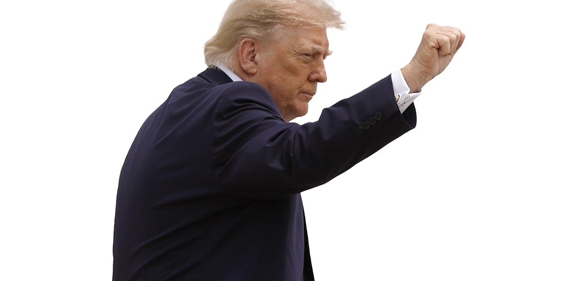 El presidente estadounidense, ayer, a su llegada a la Base Conjunta Andrews, en Maryland.