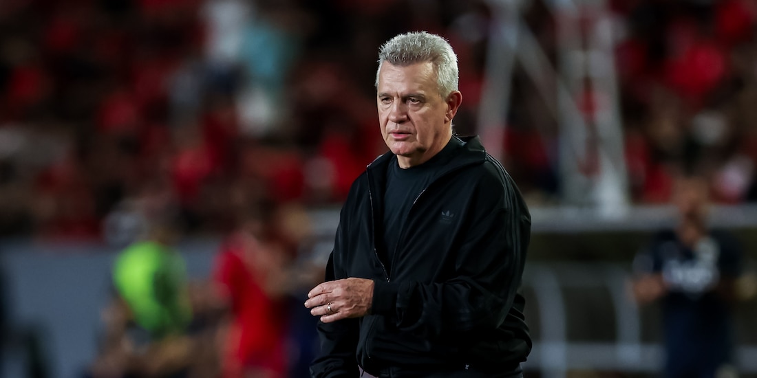 Javier Aguirre en un duelo de la Selección Mexicana