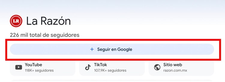 Dale seguir al perfil de La Razón de México en Discover