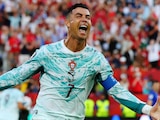 Cristiano Ronaldo celebra su gol ante Croacia.