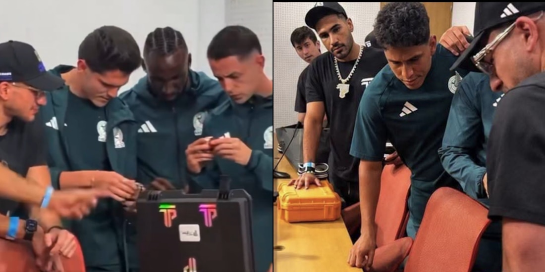 Jugadores de México reciben relojes de lujo.