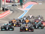 Una acción de la carrera del Gran Premio de Francia de la F1