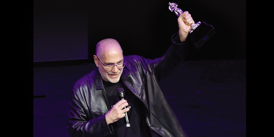 Guillermo Arriaga, en la pasada entrega de “Las diosas de plata”.
